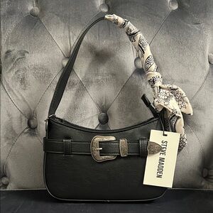 Steve Madden Black Borlanna Shoulder Bag